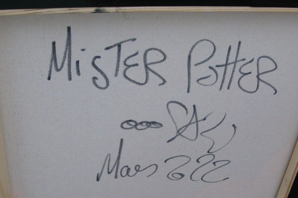 Tableau de RICO SAB a pour titre MISTER POTTER style street pop art dim : RICO SABprix:600