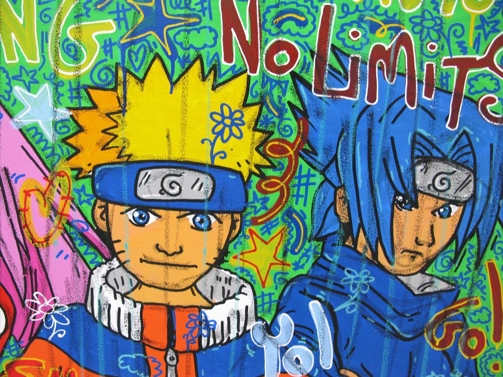 Tableau de RICO SAB a pour titre NARUTO style street pop art dim : RICO SABprix:600