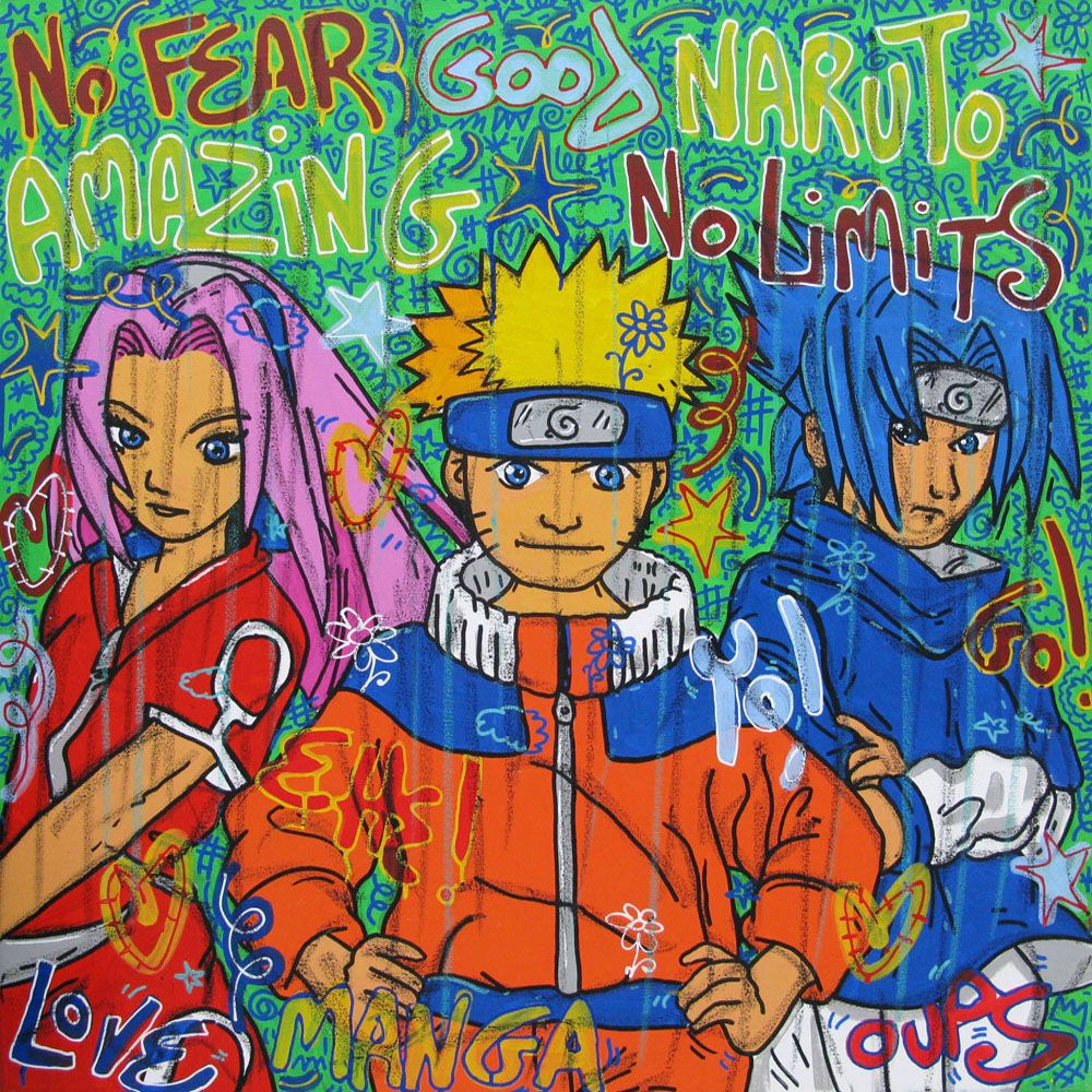 Tableau de RICO SAB a pour titre NARUTO style street pop art dim : RICO SABprix:600