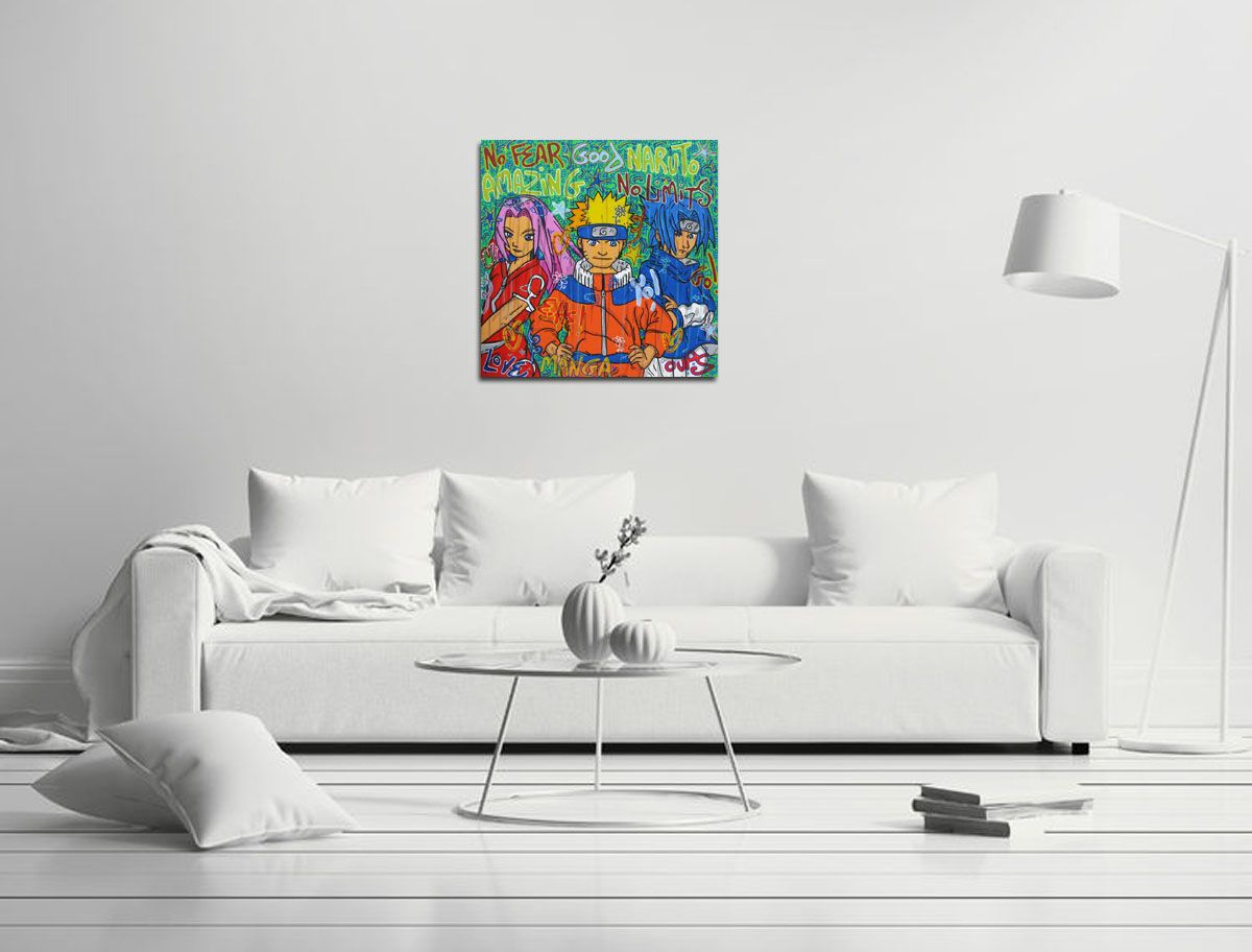 Tableau de RICO SAB a pour titre NARUTO style street pop art dim : RICO SABprix:600