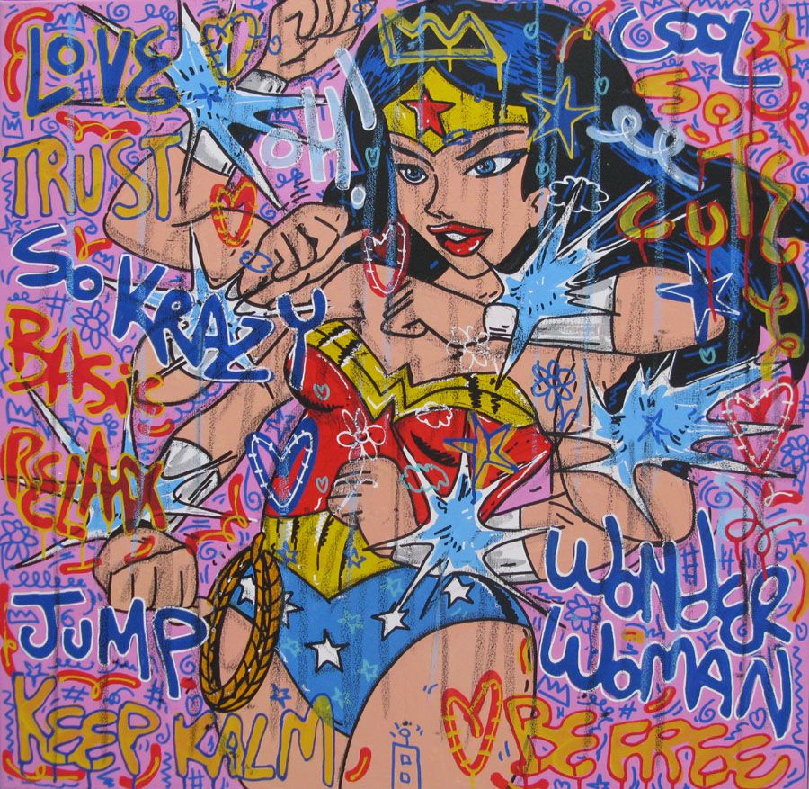 Tableau de RICO SAB a pour titre SO KRAZY style no dim : RICO SABprix:600