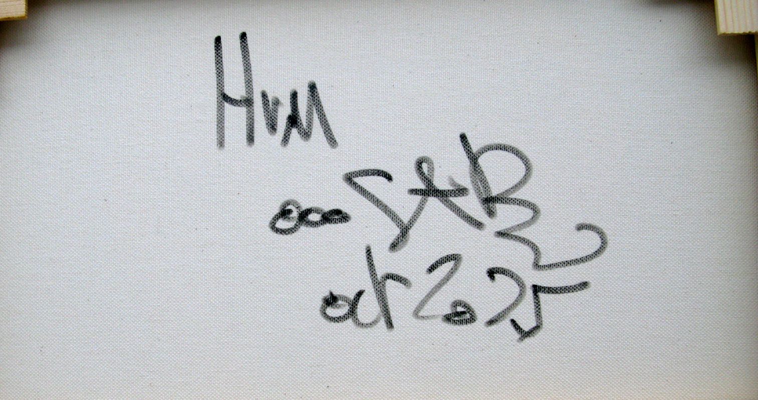 Tableau de RICO SAB a pour titre Hum style street pop art, street art dim : RICO SABprix:250
