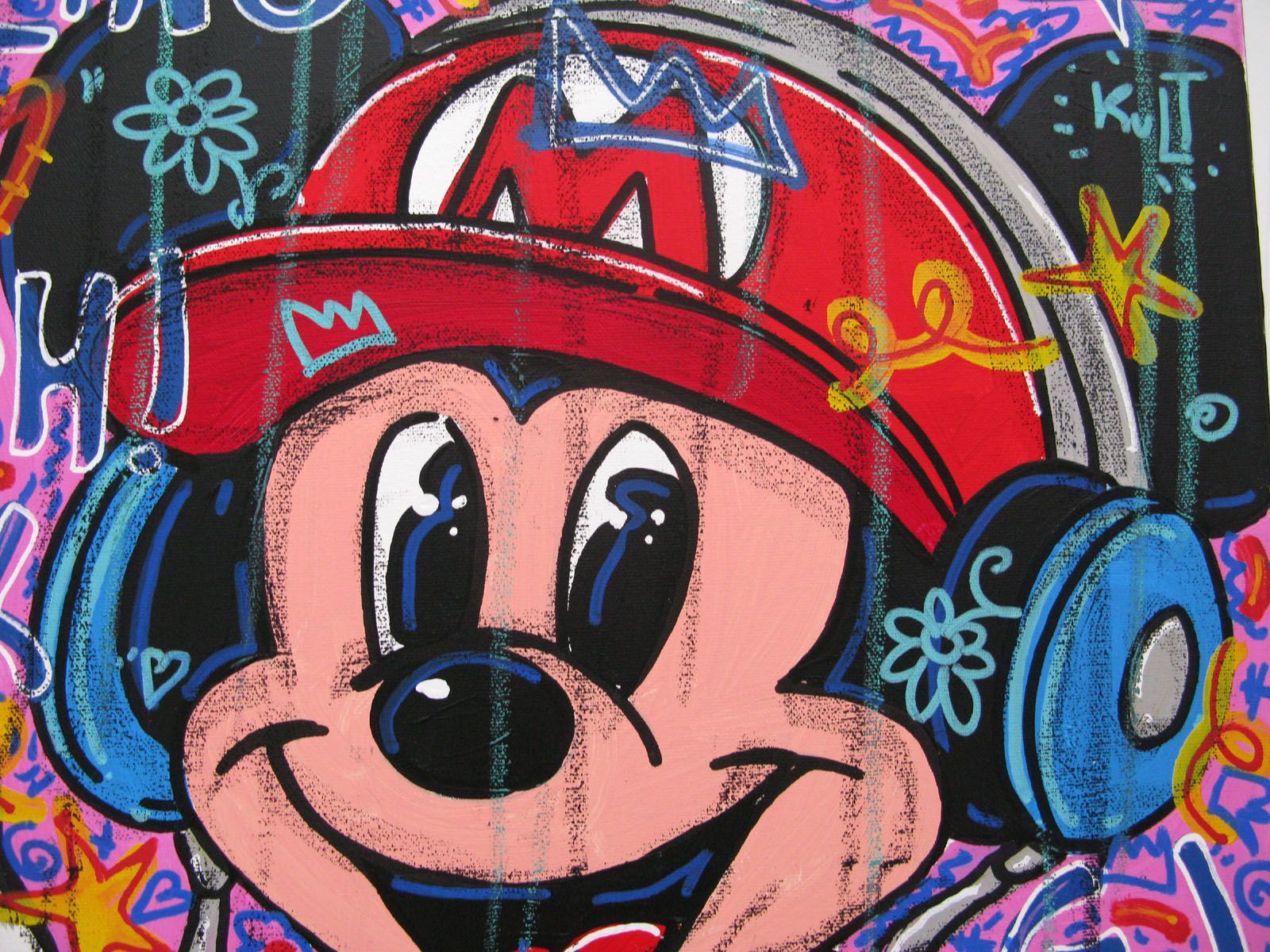 Tableau de RICO SAB a pour titre pop musik style figuratif dim : RICO SABprix:290