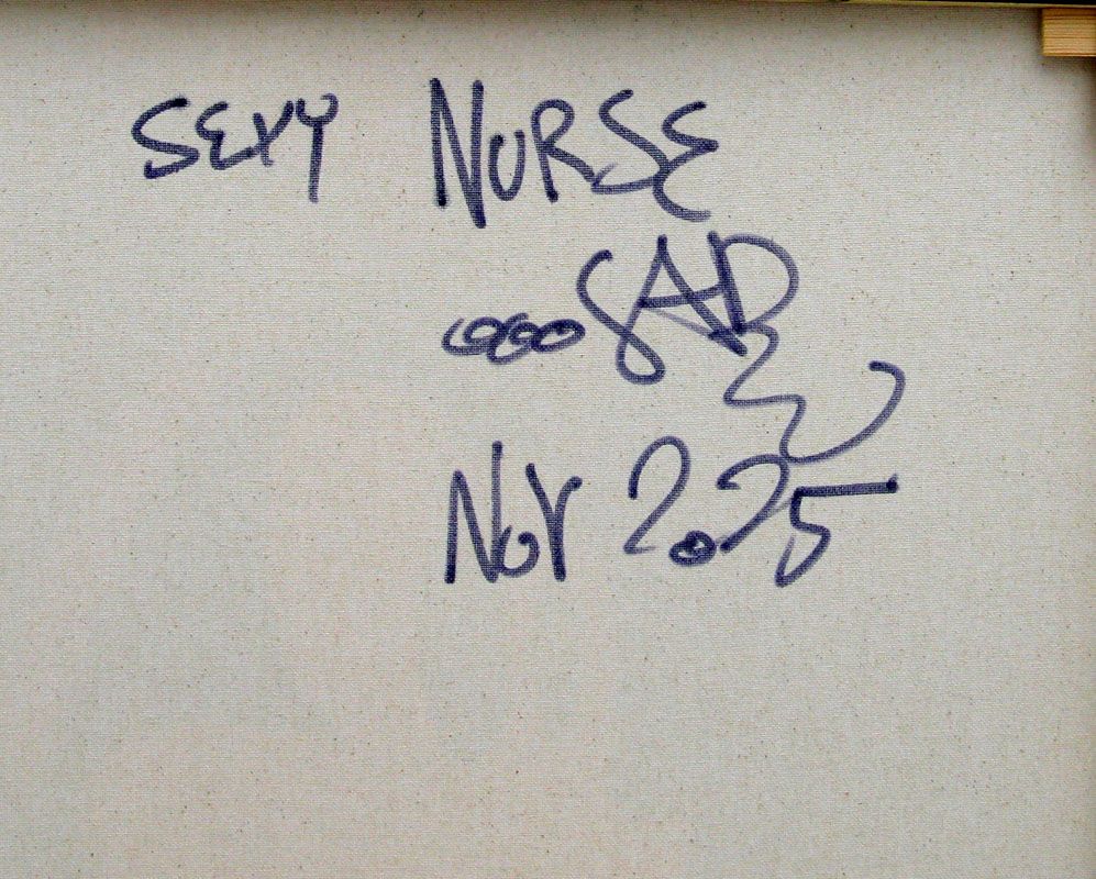 Tableau de RICO SAB a pour titre Sexy Nurse style street pop art dim : RICO SABprix:450