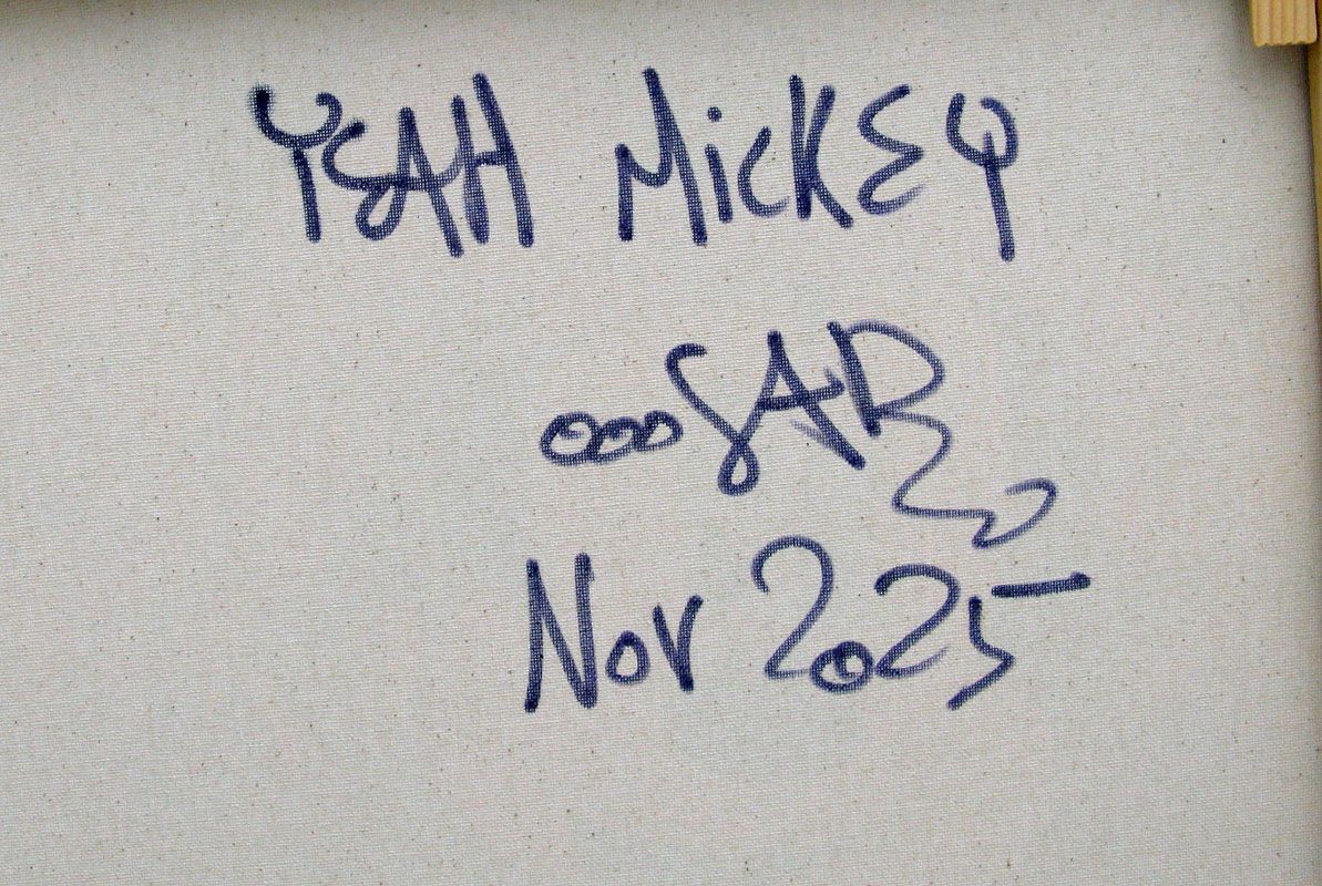Tableau de RICO SAB a pour titre Yeah Mickey style street pop art dim : RICO SABprix:450