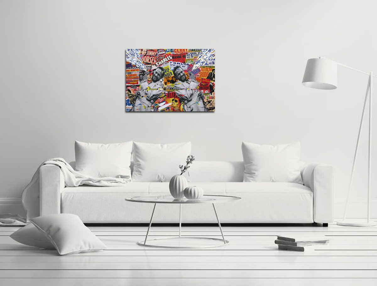 Tableau de RS ARTIST a pour titre MARVIN IN ACTION style street pop art dim : RS ARTISTprix: