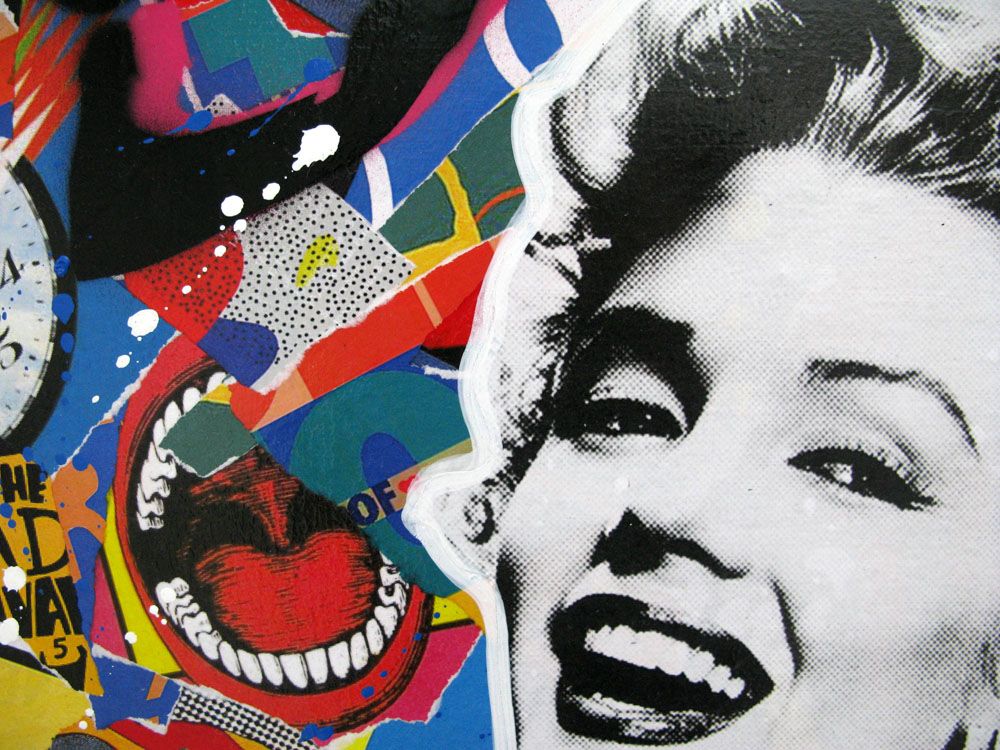 Tableau de RS ARTIST a pour titre MARILYN style street pop art dim : RS ARTISTprix: