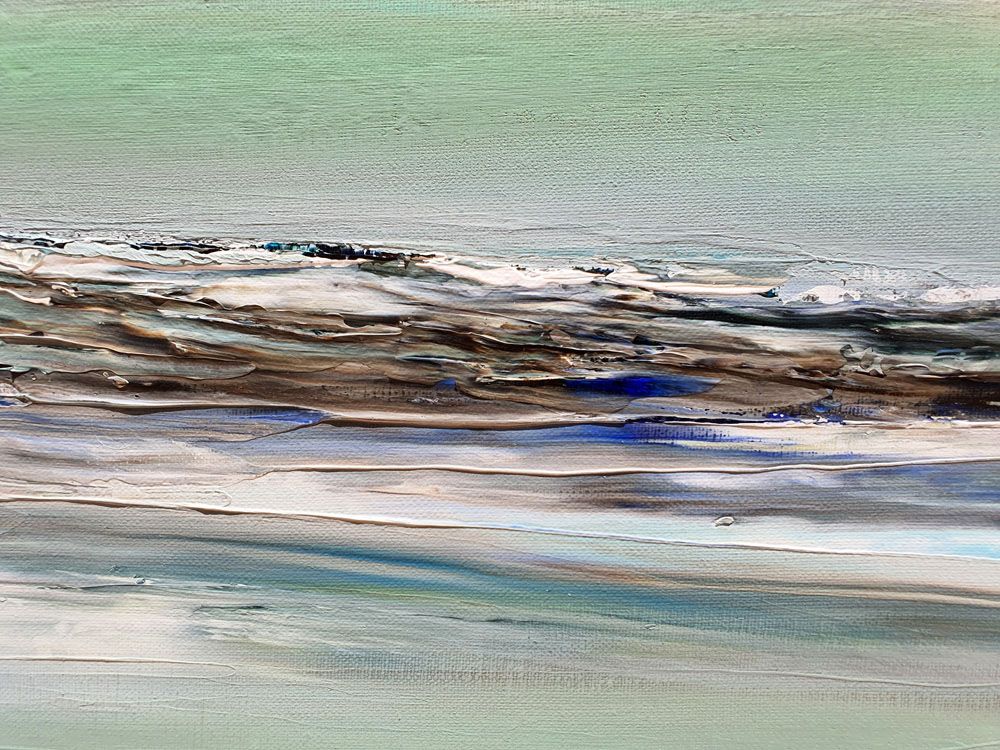 Tableau de RUELLE NICOLAS a pour titre SERENITE style abstrait dim : RUELLE NICOLASprix:600
