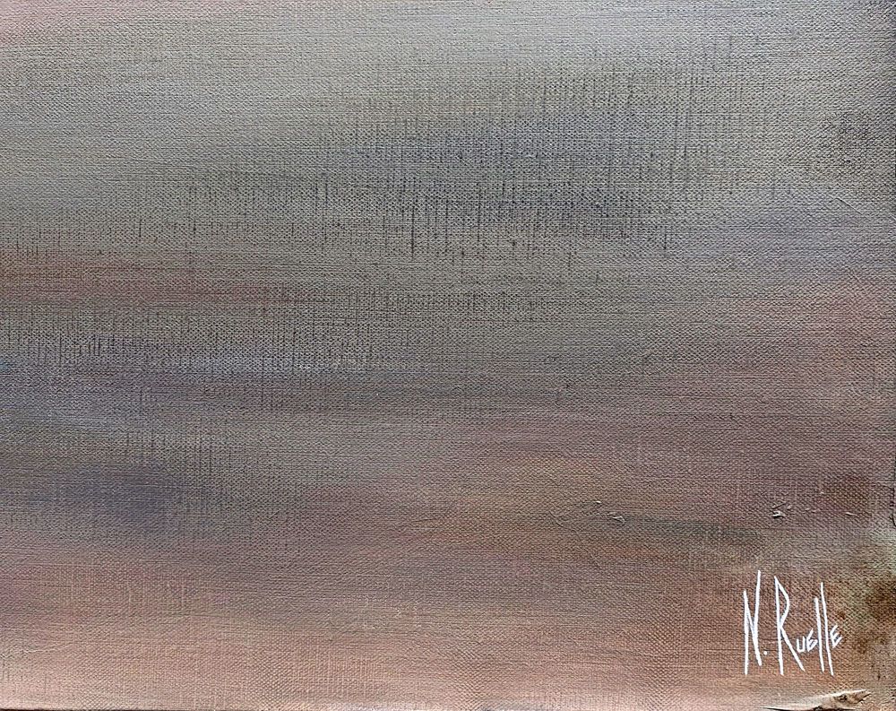 Tableau de RUELLE NICOLAS a pour titre LES JOURS SE SONT ENFUIS style abstrait dim : RUELLE NICOLASprix:750