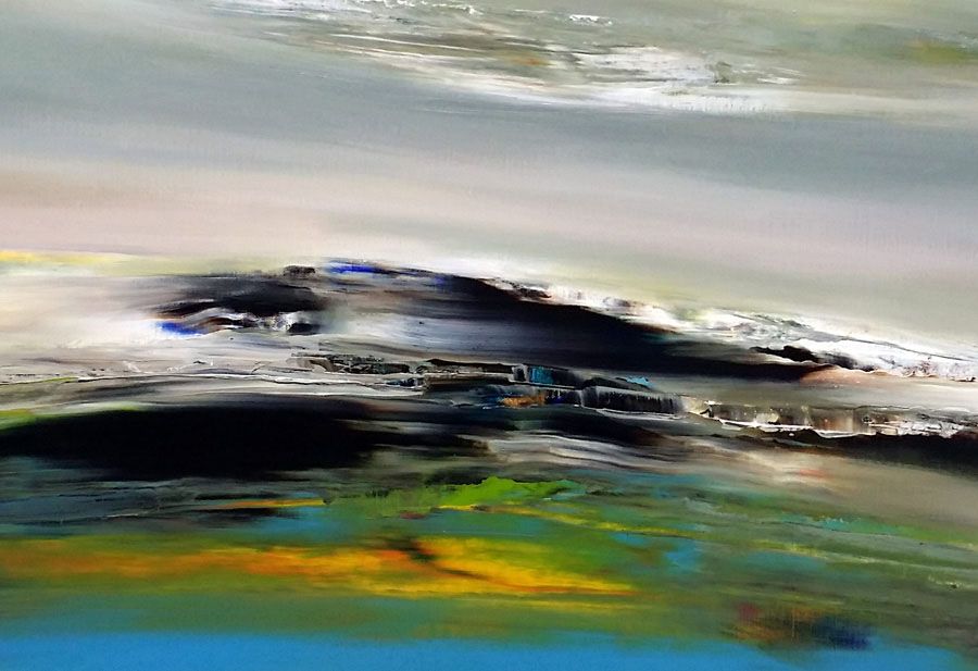 Tableau de RUELLE NICOLAS a pour titre ODYSSEY style abstrait dim : RUELLE NICOLASprix:1500