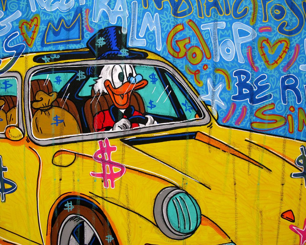 Tableau de RICO SAB a pour titre Radiate positive style street pop art, street art dim : RICO SABprix:1350