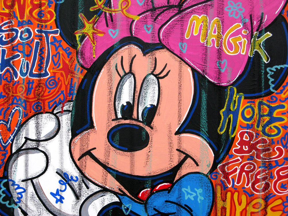 Tableau de RICO SAB a pour titre Imagine style street pop art, street art dim : RICO SABprix:250