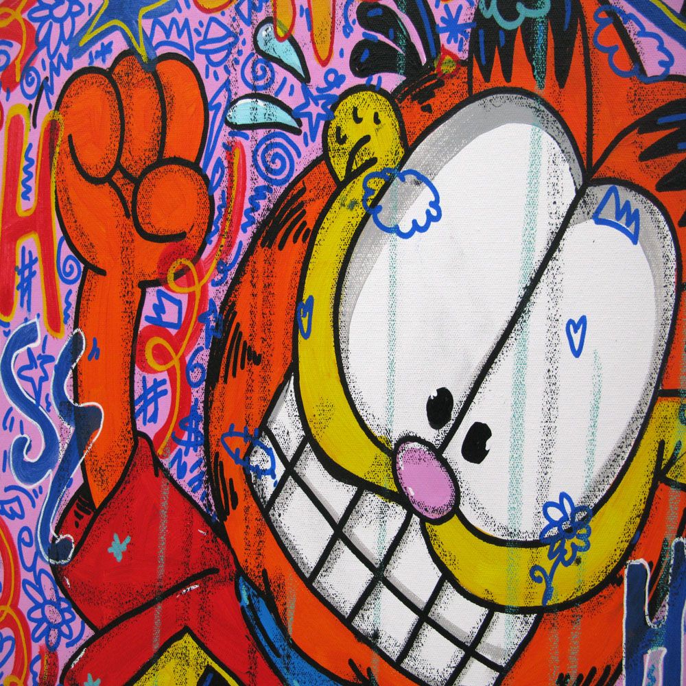 Tableau de RICO SAB a pour titre Magik make sense style street pop art, street art dim : RICO SABprix:600