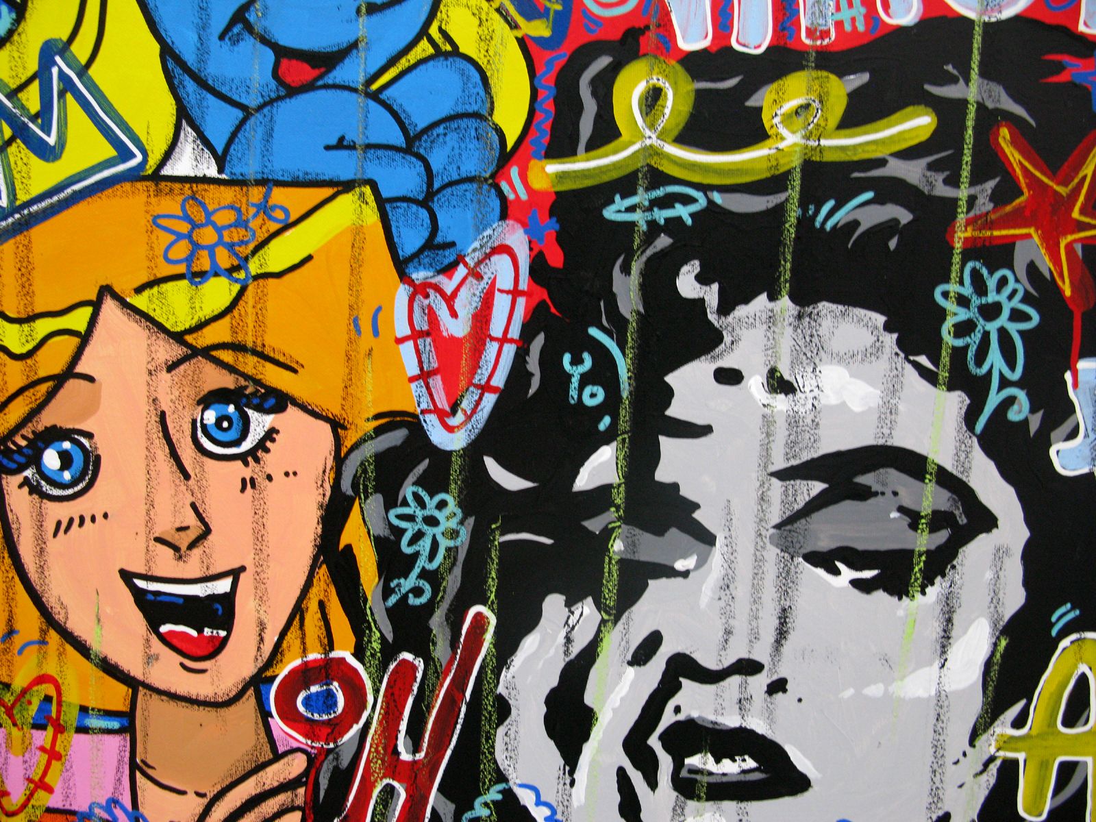 Tableau de RICO SAB a pour titre Like a virgin style street pop art, street art dim : RICO SABprix:950
