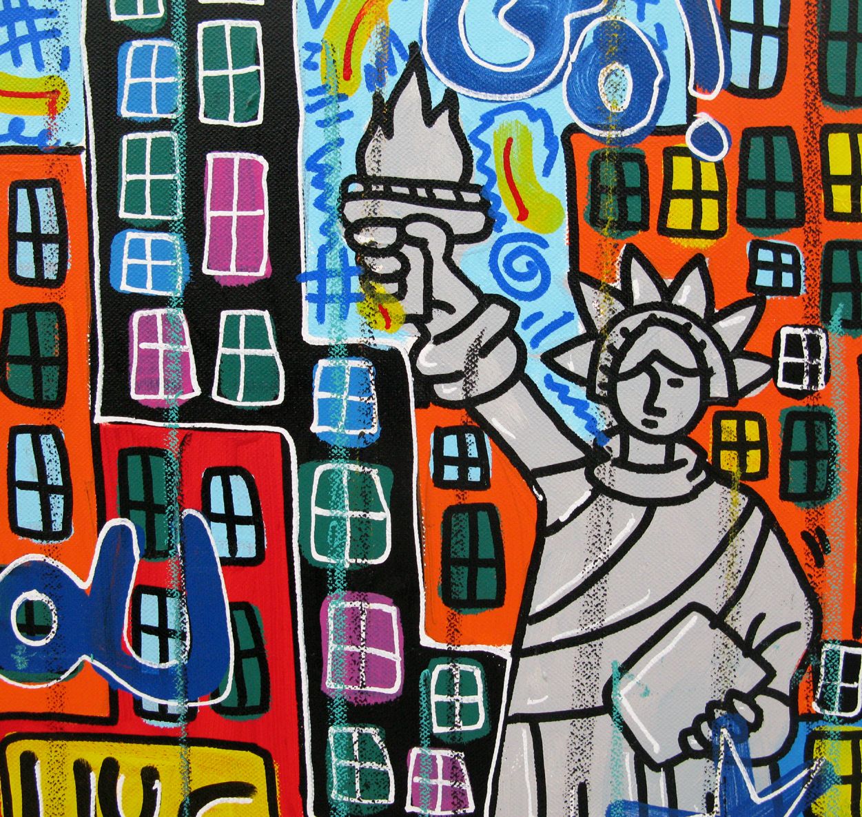 Tableau de RICO SAB a pour titre New York yeah style street pop art, street art dim : RICO SABprix:650