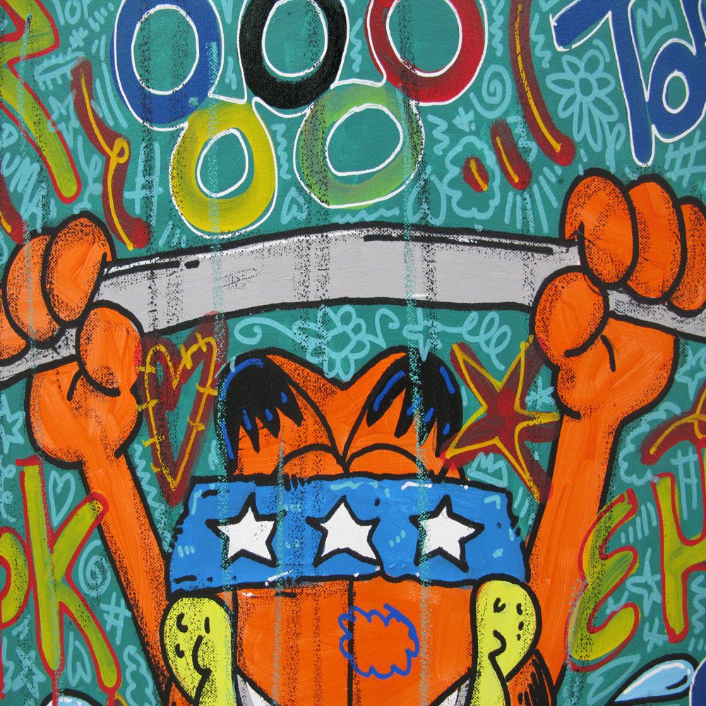 Tableau de RICO SAB a pour titre So strong style street pop art, street art dim : RICO SABprix:600