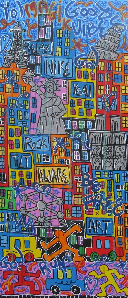 Tableau de RICO SAB a pour titre Magik style street pop art, street art dim : RICO SABprix:650