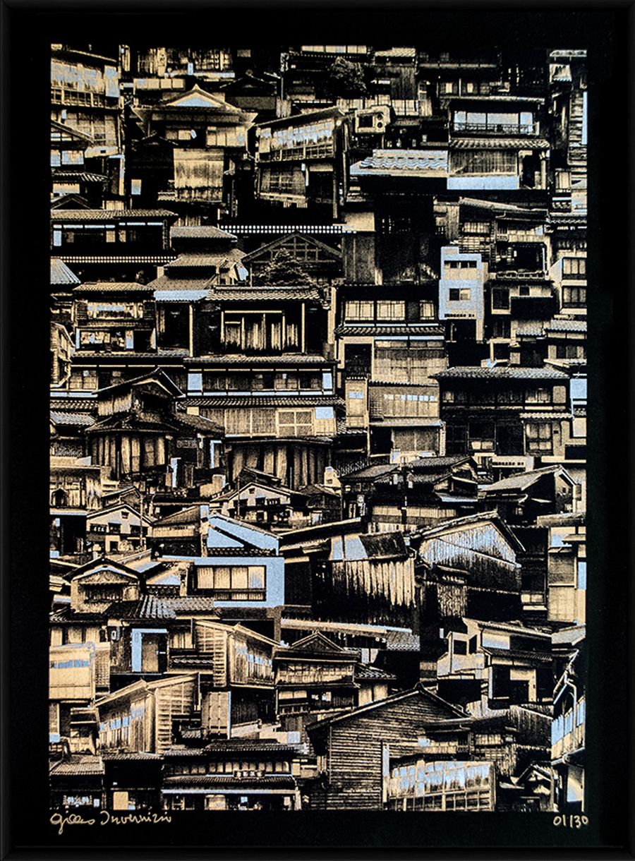 Editions d'art de GILLES INVERNIZZI a pour titre KANAZAWA (JAPON) style abstrait dim : GILLES INVERNIZZIprix: