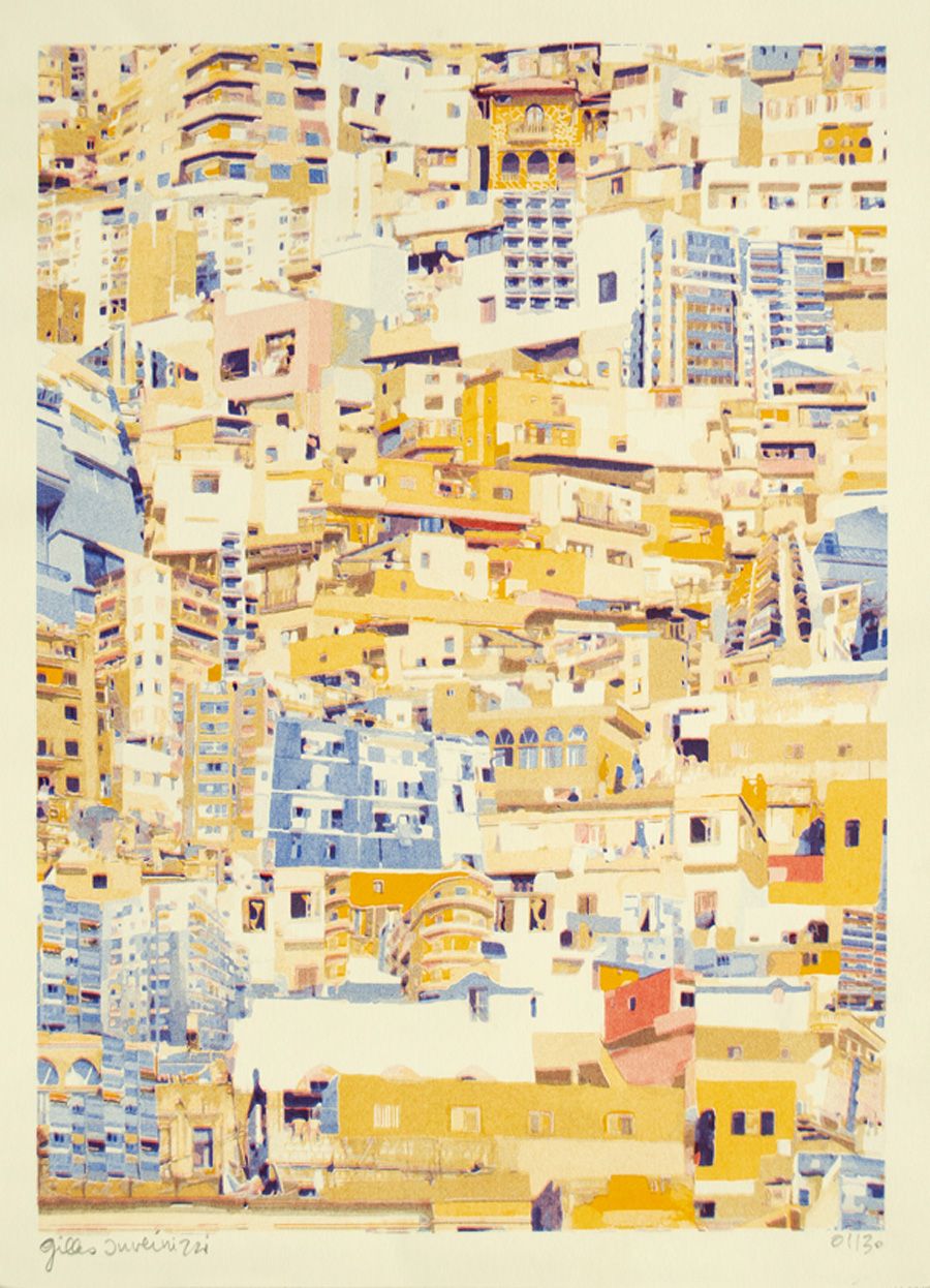 Editions d'art de GILLES INVERNIZZI a pour titre TRIPOLI (LIBAN) style abstrait dim : GILLES INVERNIZZIprix: