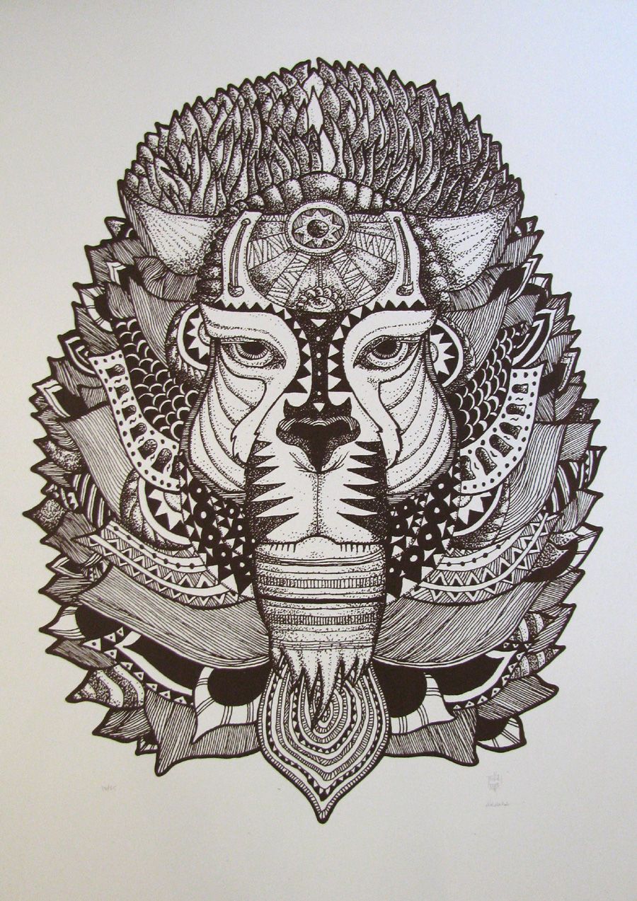 Editions d'art de JIBE a pour titre AKWABA style graphique dim : JIBEprix: