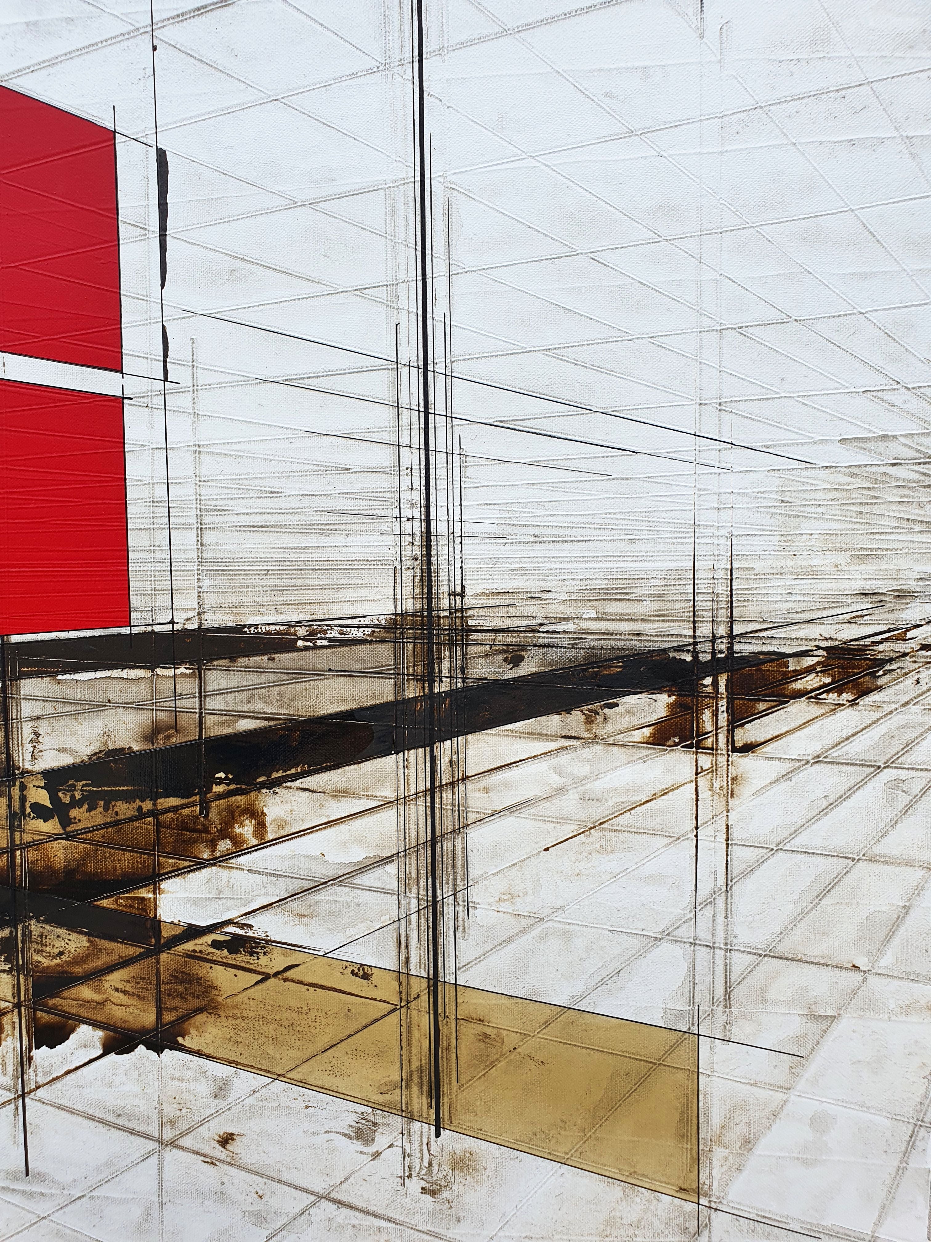 Tableau de LUDOVIC MERCHER a pour titre SOLAR style abstrait dim : LUDOVIC MERCHERprix:1500