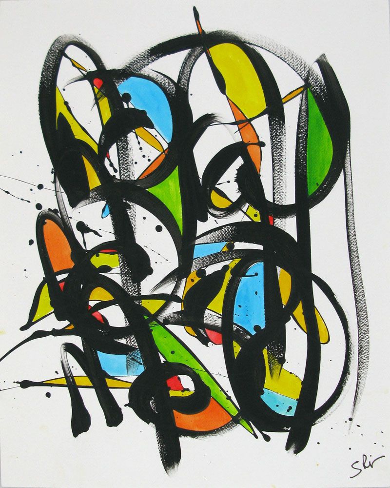 Dessin de STEPHANE RIME a pour titre B3 style abstrait dim : STEPHANE RIMEprix:100