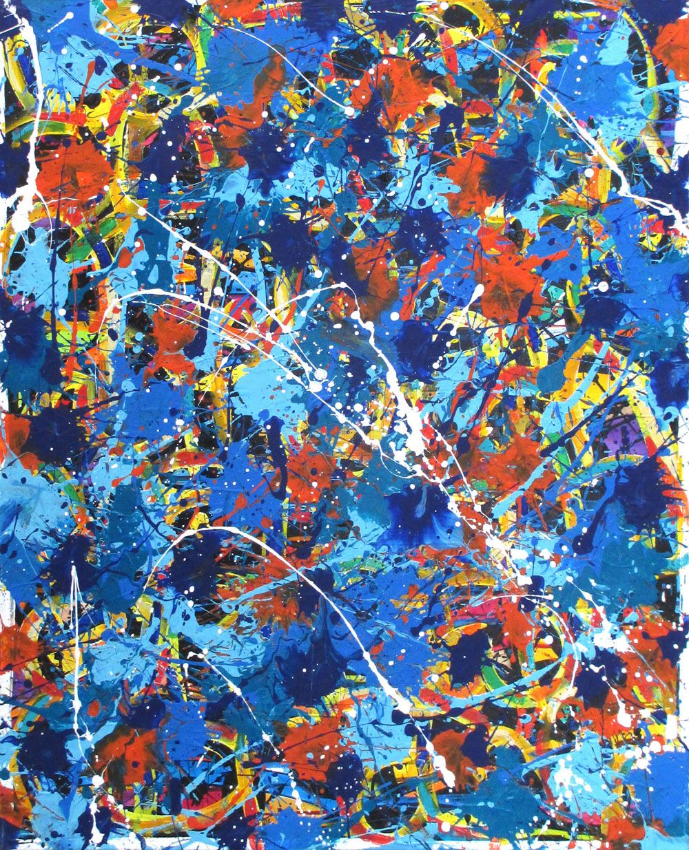 Tableau de STEPHANE RIME a pour titre SERIE NONAME COULEES BLANCHES N°36 style no dim : STEPHANE RIMEprix: