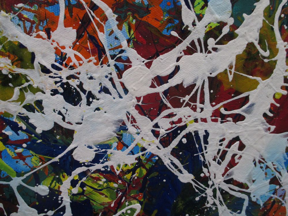 Tableau de STEPHANE RIME a pour titre COULÉES BLANCHES N°39 style abstrait dim : STEPHANE RIMEprix: