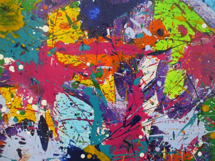 Tableau de STEPHANE RIME a pour titre NONAME CENTRE N°29 style abstrait dim : STEPHANE RIMEprix:1850