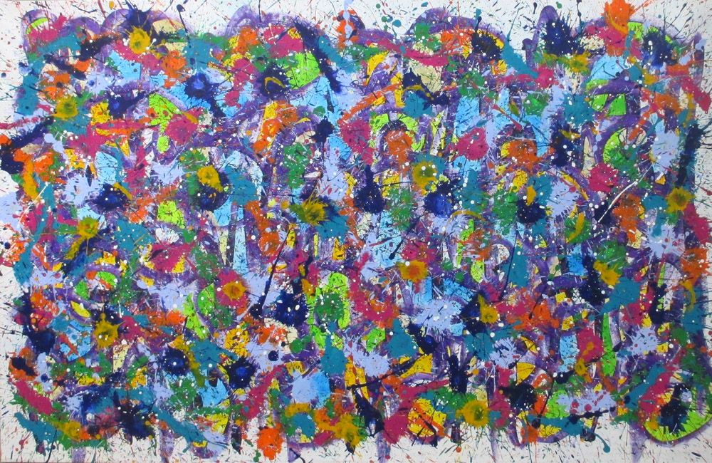 Tableau de STEPHANE RIME a pour titre NONAME CENTRE N°29 style abstrait dim : STEPHANE RIMEprix:1850