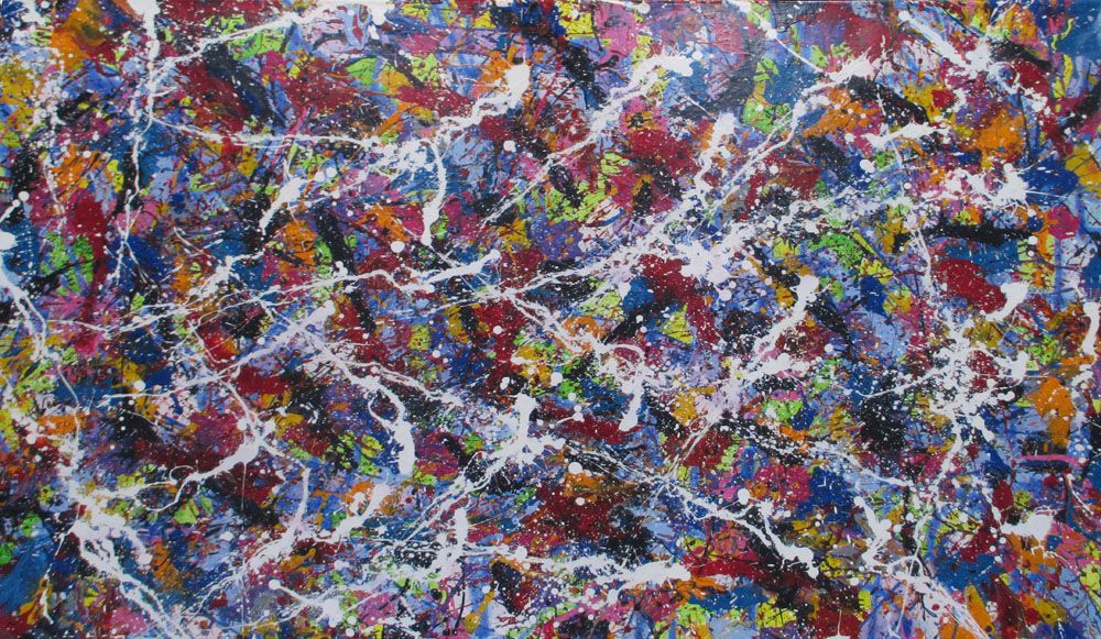 Tableau de STEPHANE RIME a pour titre NONAME CENTRE B20 style abstrait dim : STEPHANE RIMEprix:1200