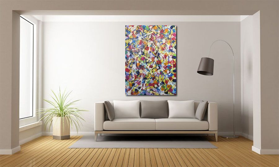 Tableau de STEPHANE RIME a pour titre noname n°20 style abstrait dim : STEPHANE RIMEprix:1350
