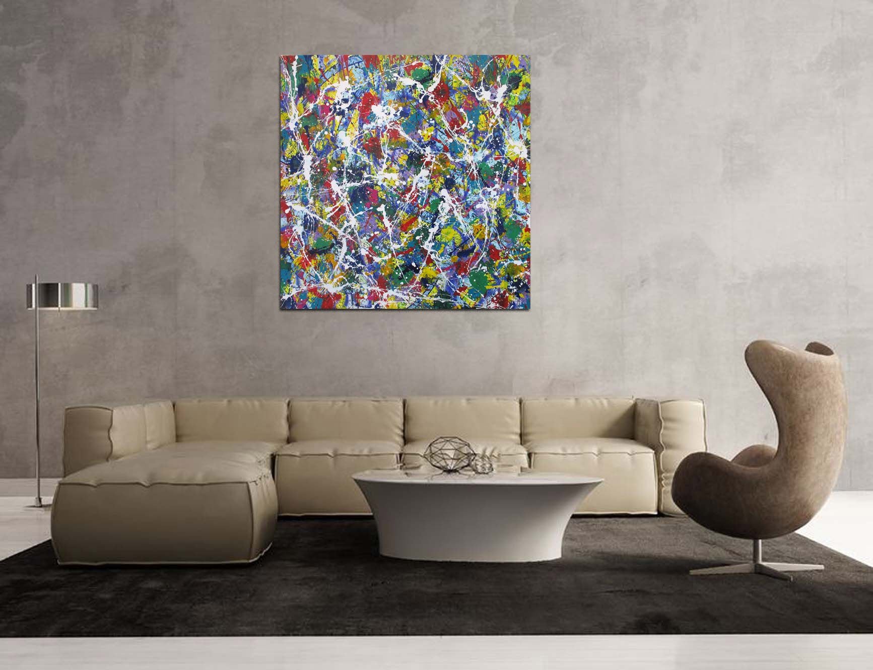 Tableau de STEPHANE RIME a pour titre NONAME B14 style abstrait dim : STEPHANE RIMEprix: