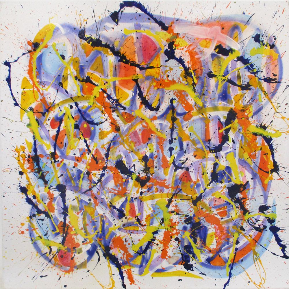 Tableau de STEPHANE RIME a pour titre NONAME CENTRE B3 style abstrait dim : STEPHANE RIMEprix: