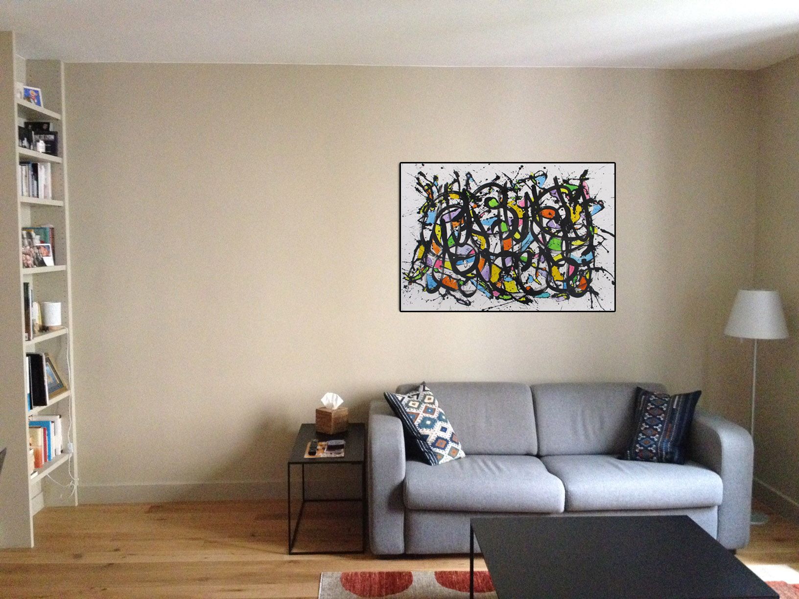 Tableau de STEPHANE RIME a pour titre NONAME 58 style abstrait dim : STEPHANE RIMEprix:900