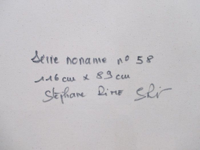 Tableau de STEPHANE RIME a pour titre NONAME 58 style abstrait dim : STEPHANE RIMEprix:900