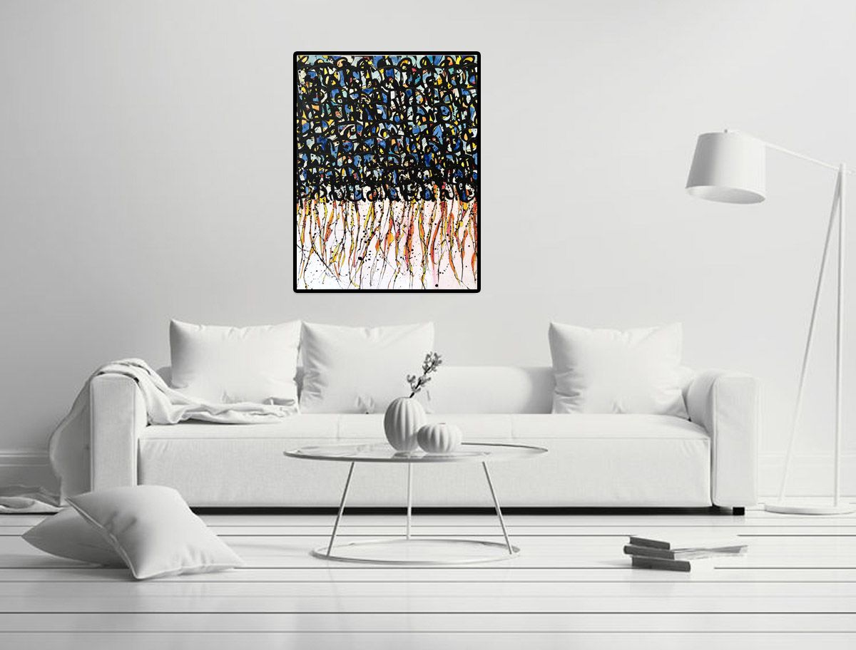 Tableau de STEPHANE RIME a pour titre NONAME n°16 style abstrait dim : STEPHANE RIMEprix:1000