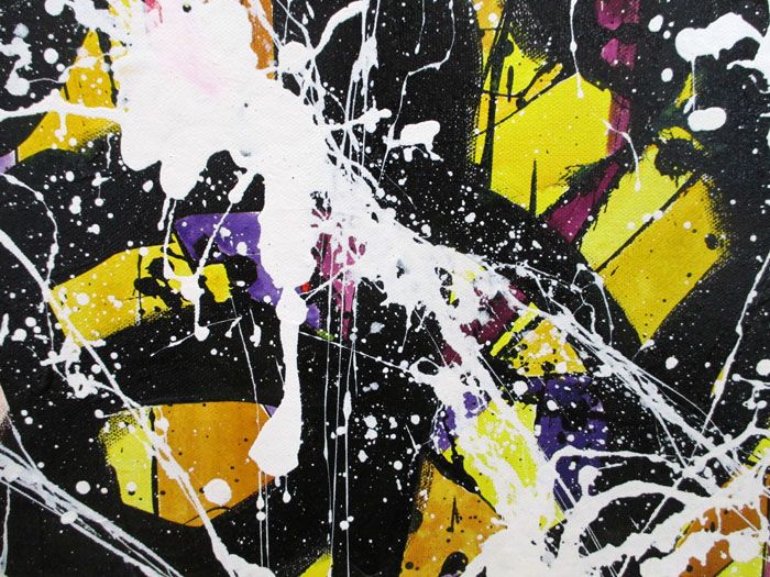 Tableau de STEPHANE RIME a pour titre NONAME LES COMPLEMENTAIRES EN OR style abstrait dim : STEPHANE RIMEprix:
