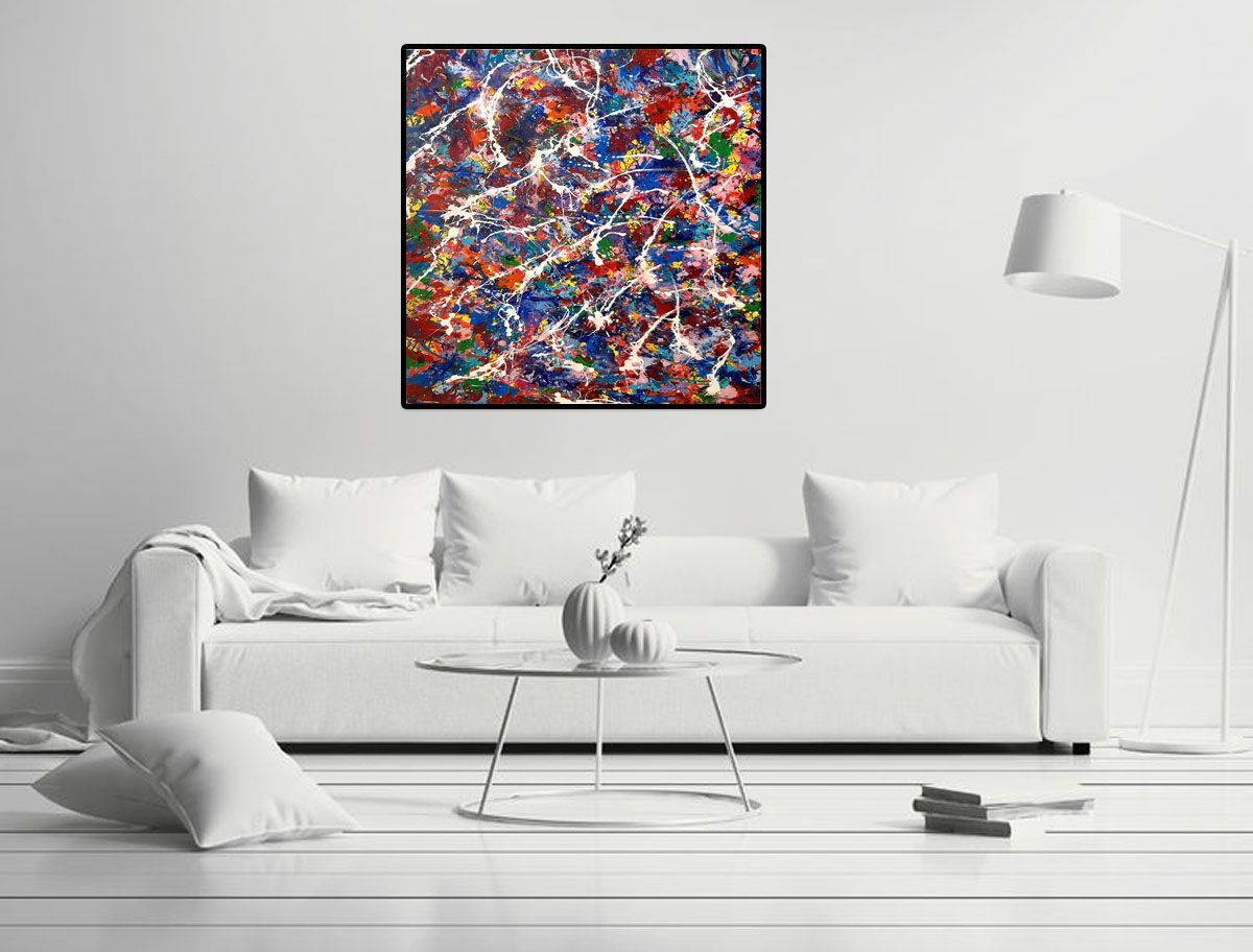 Tableau de STEPHANE RIME a pour titre NONAME B17 style abstrait dim : STEPHANE RIMEprix:1350