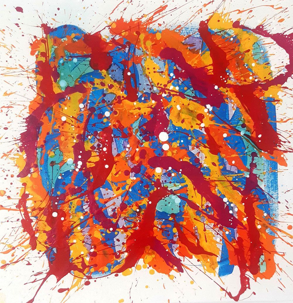 Tableau de STEPHANE RIME a pour titre NONAME N°B53 style abstrait dim : STEPHANE RIMEprix:250