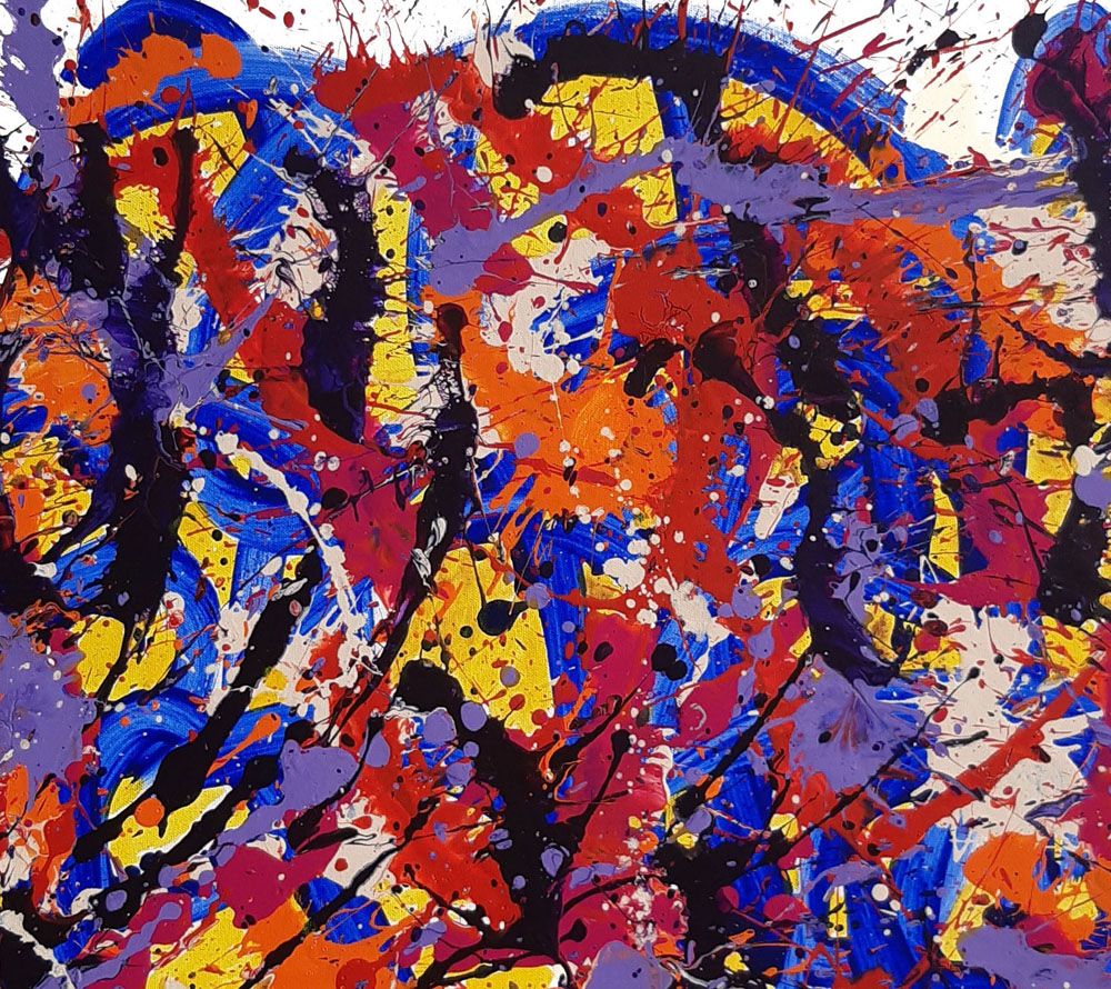 Tableau de STEPHANE RIME a pour titre noname n°A68 style abstrait dim : STEPHANE RIMEprix:590