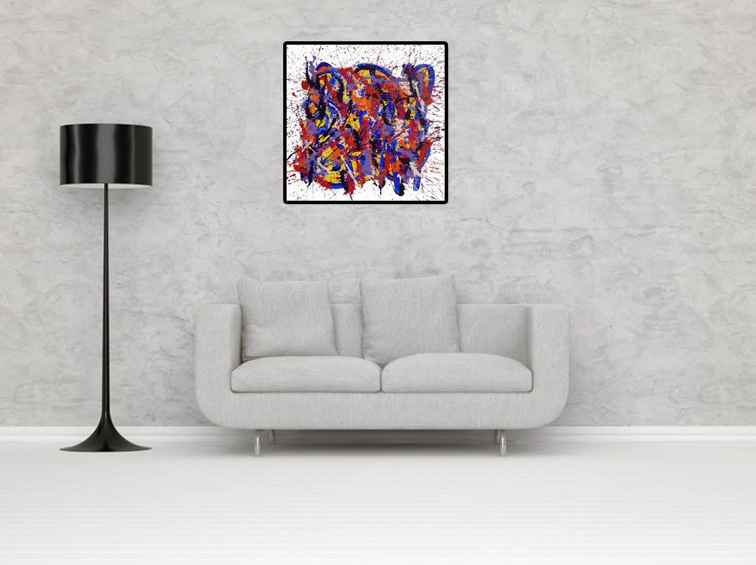 Tableau de STEPHANE RIME a pour titre noname n°A68 style abstrait dim : STEPHANE RIMEprix:590
