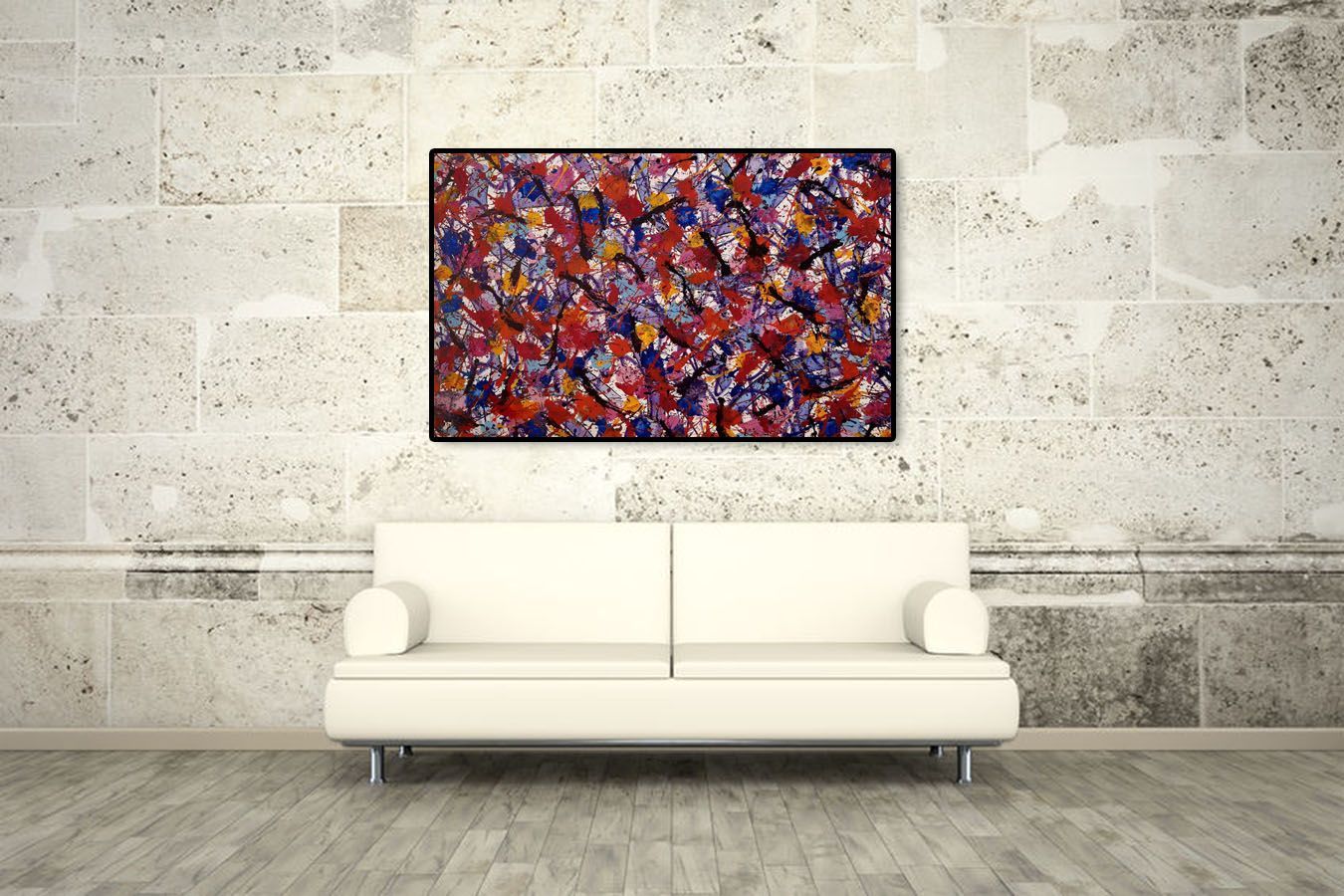 Tableau de STEPHANE RIME a pour titre NONAME B6 style abstrait dim : STEPHANE RIMEprix:1600