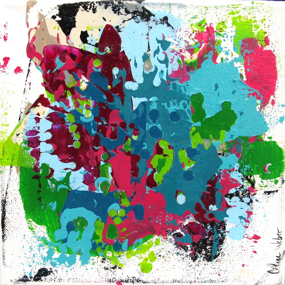 Tableau de CELINE WEBER a pour titre STONE 14 style abstrait dim : CELINE WEBERprix:100