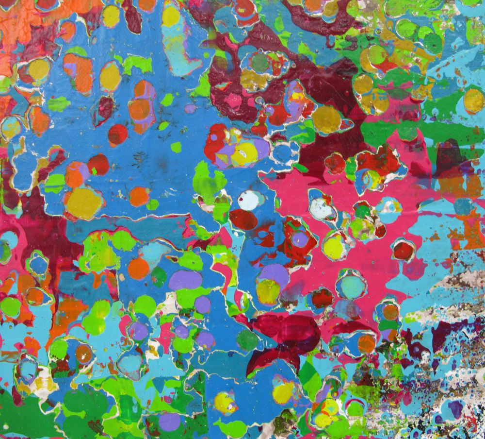 Tableau de CELINE WEBER a pour titre STONE CONFETTIS 1 style abstrait dim : CELINE WEBERprix:290