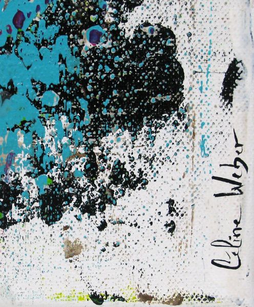 Tableau de CELINE WEBER a pour titre STONE CONFETTIS 1 style abstrait dim : CELINE WEBERprix:290