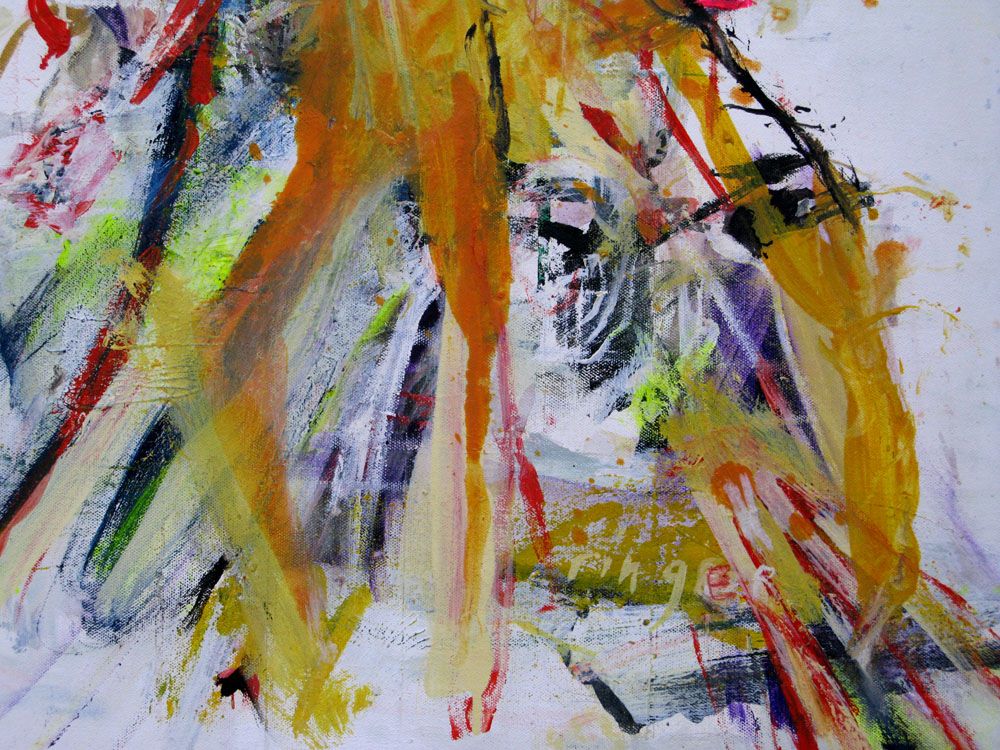 Tableau de RINGER HERVE a pour titre SANS TITRE style abstrait dim : RINGER HERVEprix:350