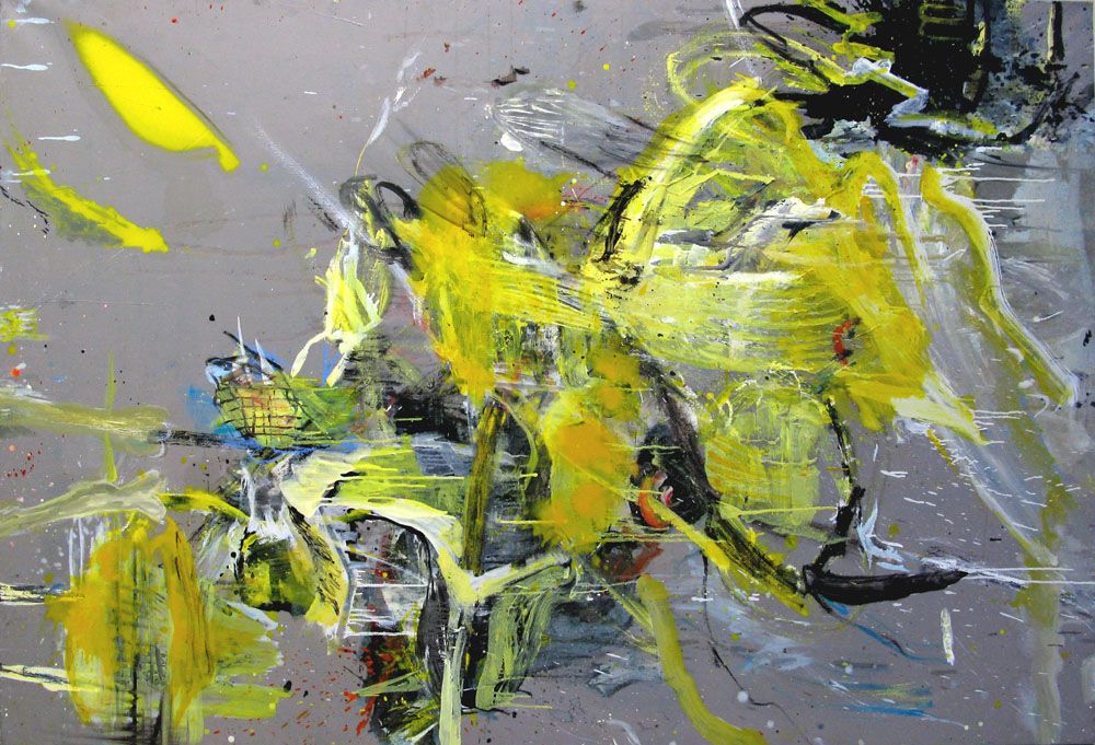 Tableau de RINGER HERVE a pour titre SANS TITRE style abstrait dim : RINGER HERVEprix:2000