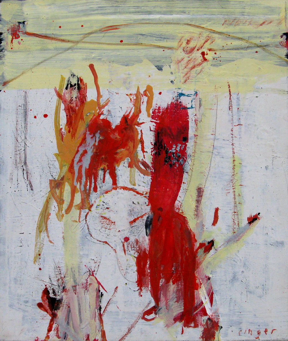 Tableau de RINGER HERVE a pour titre SANS TITRE style abstrait dim : RINGER HERVEprix:170