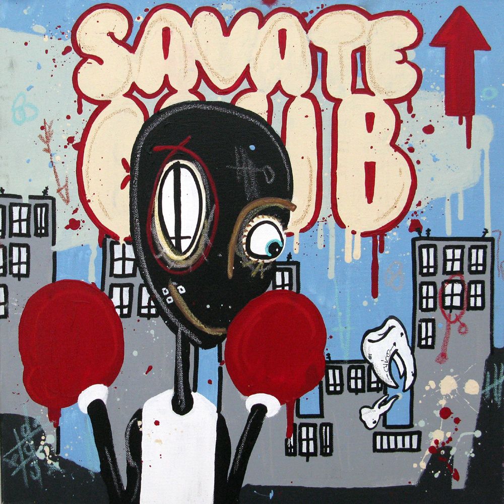 Tableau de DIDIER GOMEZ a pour titre Savate club style street pop art dim : DIDIER GOMEZprix:290